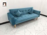  Bộ ghế sofa giường giá rẻ GBL2 2m màu xanh dương cho chung cư 