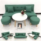  Bộ ghế sofa giường bed GBL1 phòng khách 1m7 nhỏ xanh ngọc 