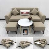  Bộ ghế sofa băng dài 1m9 BL1 Presa trắng kem cho chung cư 