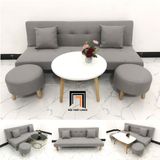  Bộ ghế sofa giường dài 1m7 GBL1 diện tích nhỏ xám ghi trắng 