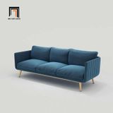  Ghế sofa đơn 1 người ngồi DT79 Genlis vải nhung màu xanh dương 