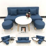  Bộ ghế sofa bed giường GBL1 xanh dương giá rẻ nhỏ gọn dài 1m7 