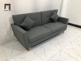  Bộ ghế sofa băng văng dài xám đậm BL5 Piloc dài 1m9 giá rẻ 