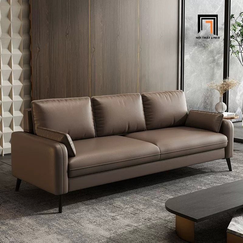  Ghế sofa băng dài 2m BT203 Hessvilla da chống trầy cho chung cư 