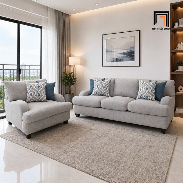 sofa phòng khách dài 2m2 cao cấp
