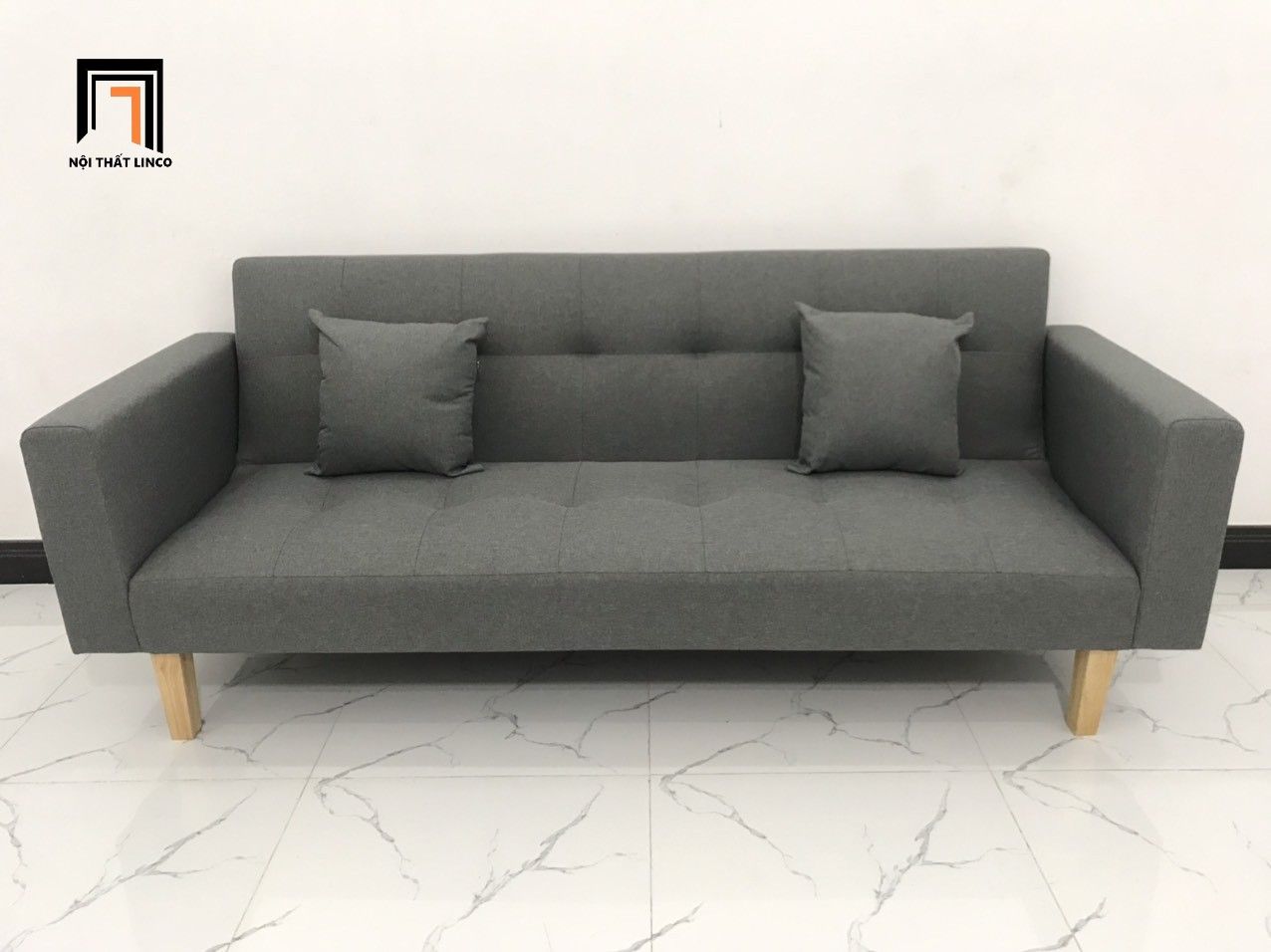  Bộ ghế sofa giường đa năng GBL2 2m màu xám lông chuột giá rẻ 