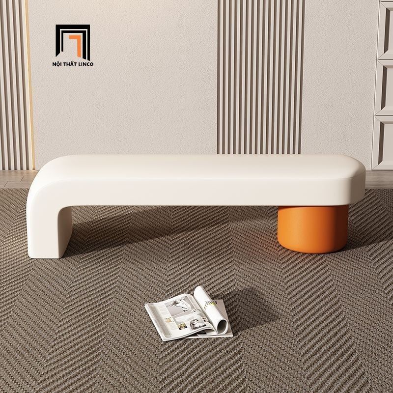  Ghế sofa đôn dài 1m4 sảnh chờ SB16 Quebec da công nghiệp 