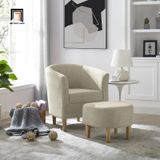  Ghế sofa đơn nhỏ gọn cho sảnh chờ DT89 Jirab vải nỉ màu vàng 