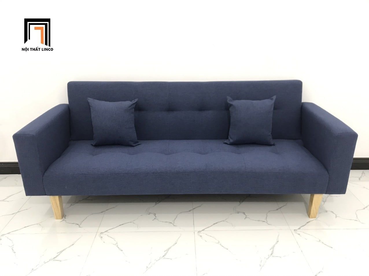  Bộ ghế sofa giường nằm 2m GBL2 thông minh màu xanh đậm 