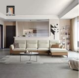  Bộ sofa góc L 3m x 1m6 da công nghiệp GT35 Miseti phòng lớn 