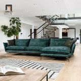  Bộ ghế sofa góc L 2m4 x 1m6 GT33 Heemor vải nhung nỉ đẹp 