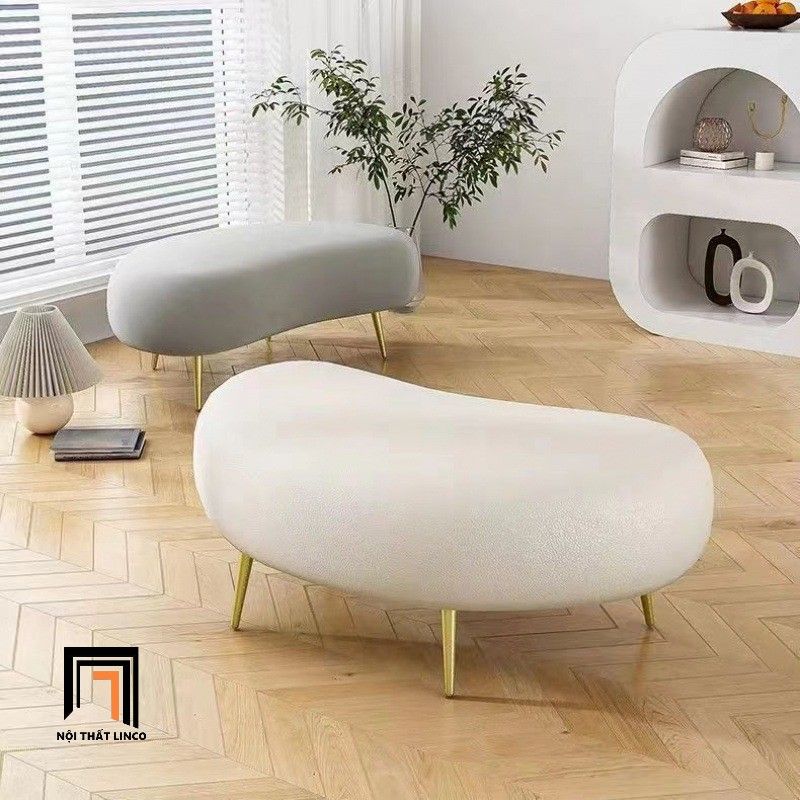  Ghế sofa đôn hạt đậu SB34 Wister 1m x 55 vải nỉ chân inox 