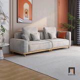  Ghế sofa đơn vải nỉ xám 1m DT86 Helgafell phòng khách nhỏ 