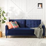  Ghế sofa băng BT26 Rosenow dài 1m9 màu xanh đen vải nhung 