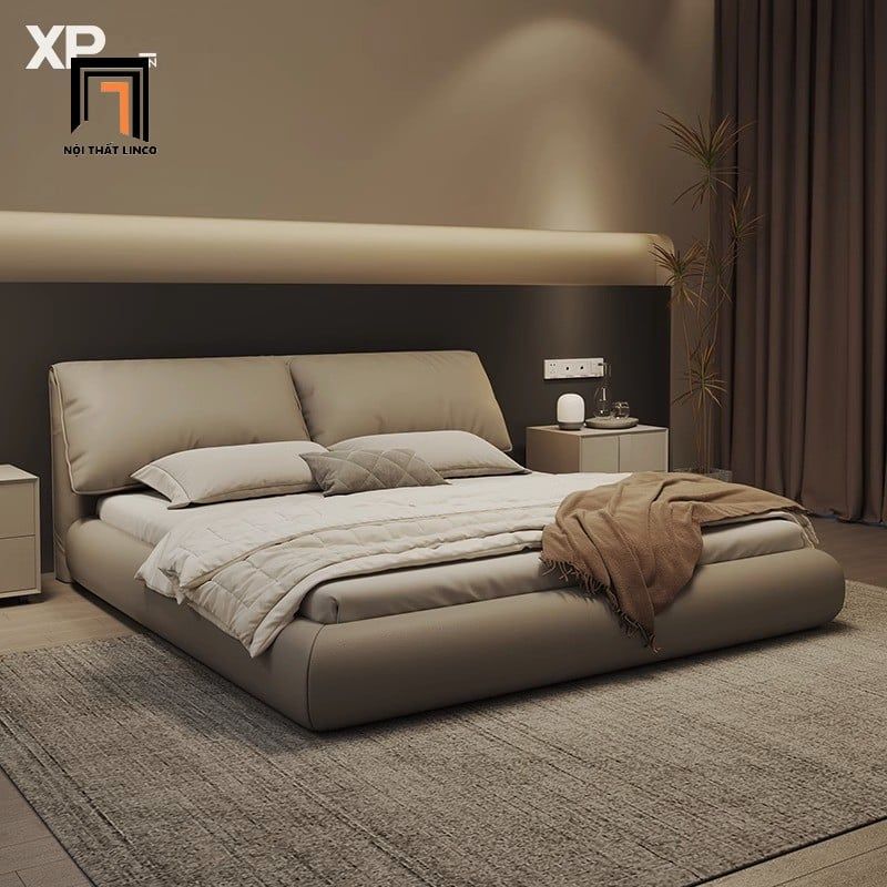  Giường ngủ da giả mềm GN115 Willard 1m6 x 2m chung cư đẹp 