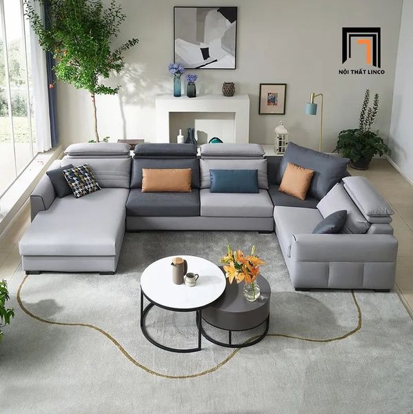 sofa chữ U dài 3m2 cho phòng khách