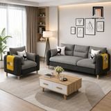  Bộ ghế sofa văn phòng ngồi tiếp khách KT140 Colton xám đậm 
