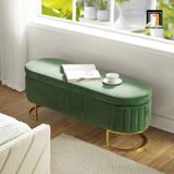  Sofa đôn xinh xắn SB9 Thampton dài 1m2 vải nhung xanh lá 