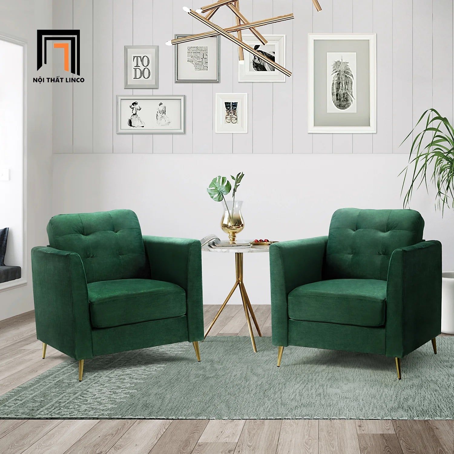  Ghế sofa đơn mini DT3 Roxanne kiểu dáng châu Âu sang trọng 