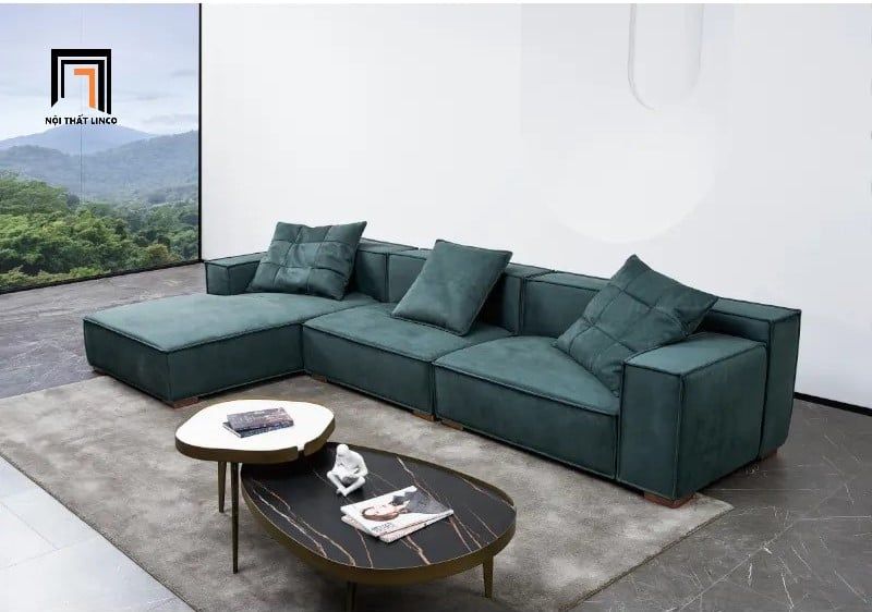  Bộ ghế sofa góc L GT31 Squaror 2m8 cho phòng khách chung cư 