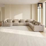  Bộ sofa U cao cấp UT51 Parmen dài 3m2 vải nỉ sang trọng 