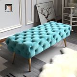  Sofa đôn sang trọng giật nút SB44 Rosegreen 1m3 cho tiệm shop 