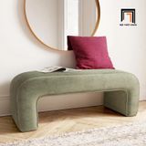  Ghế sofa đôn dài 1m2 SB6 Steven màu cam vải nỉ mềm 