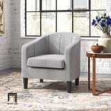  Ghế sofa đơn xám trắng giá rẻ DT95 Alina phòng khách hiện đại 