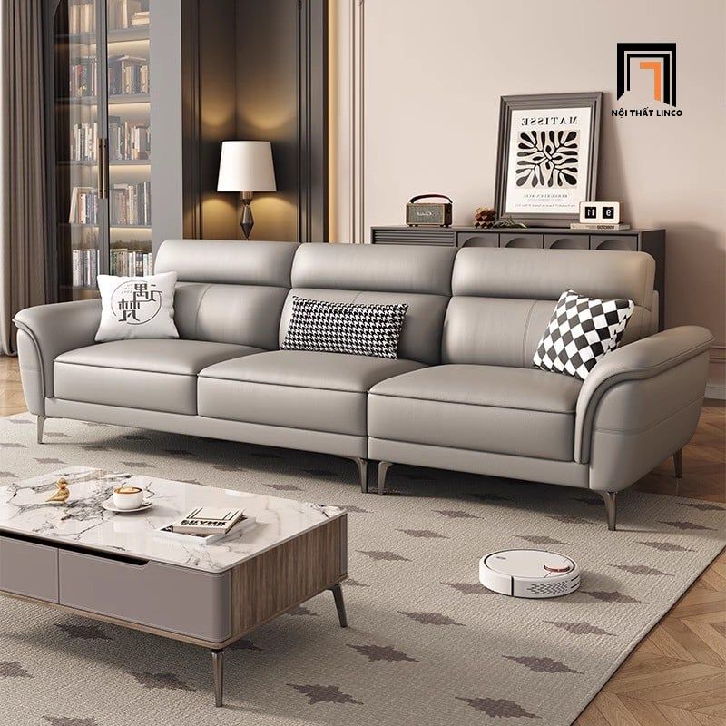  Ghế sofa băng 2m4 hiện đại BHQ74 Carloss da chống mực 