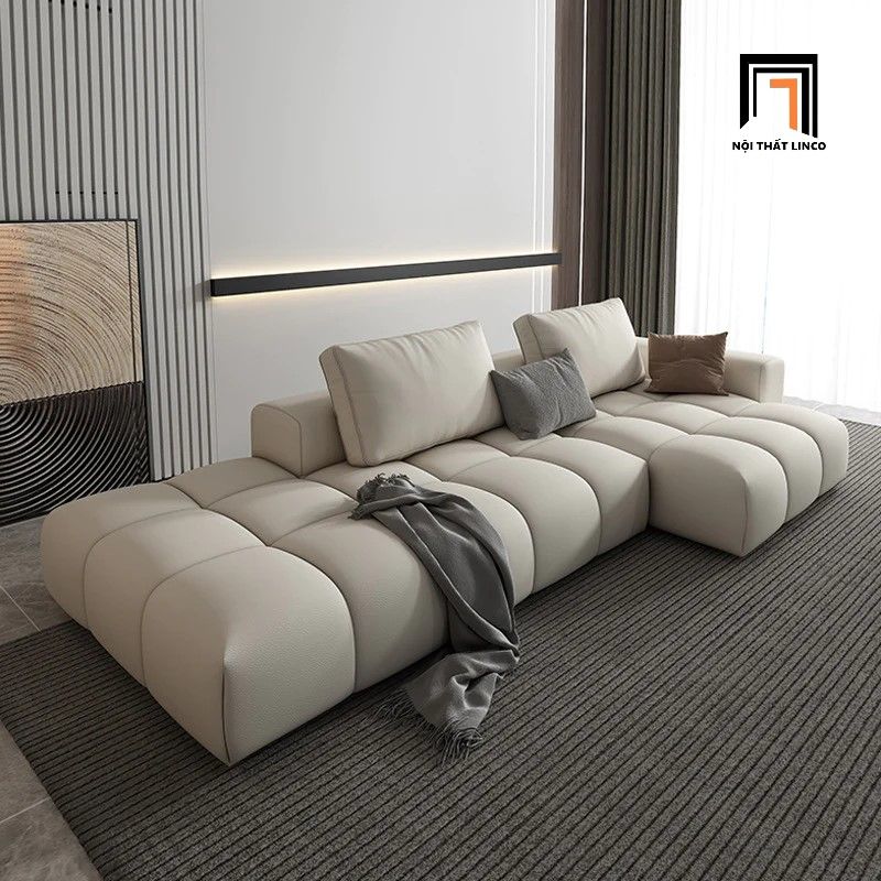  Ghế sofa góc sang trọng GT47 Worme 2m7 x 1m3 da công nghiệp 