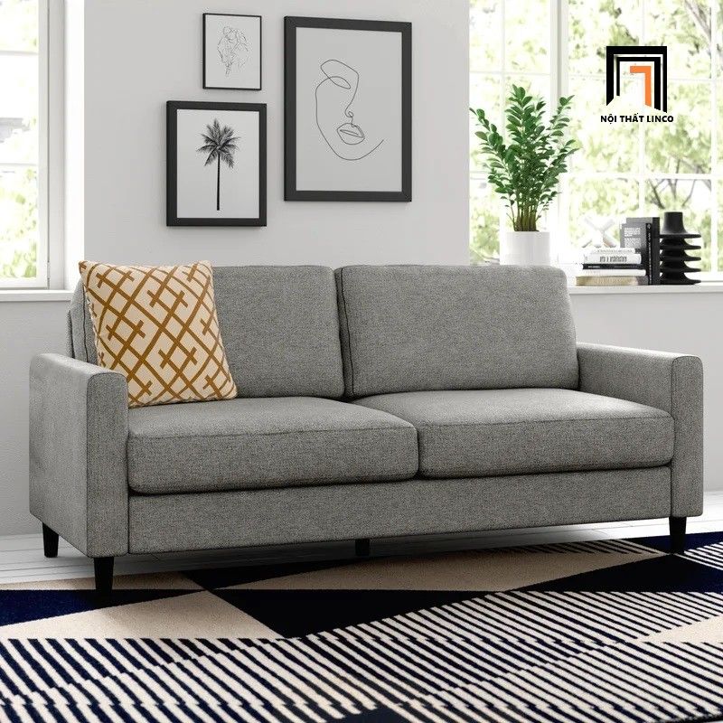  Ghế sofa băng BT6 Timmin dài 1m9 bọc vải bố thoáng mát 