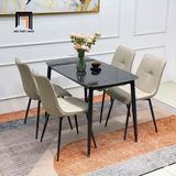  Bộ bàn ghế ăn 4 chỗ giá rẻ 6-BAD4-Huertas cho căn hộ chung cư 