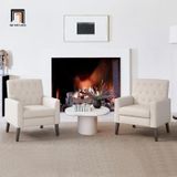  Ghế sofa đơn phòng khách gia đình DT94 Asaria màu xanh lá 