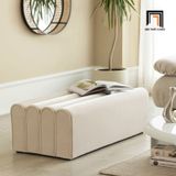  Ghế sofa đôn cho sảnh chờ SB23 Waling 1m x 50 vải nhung kem 
