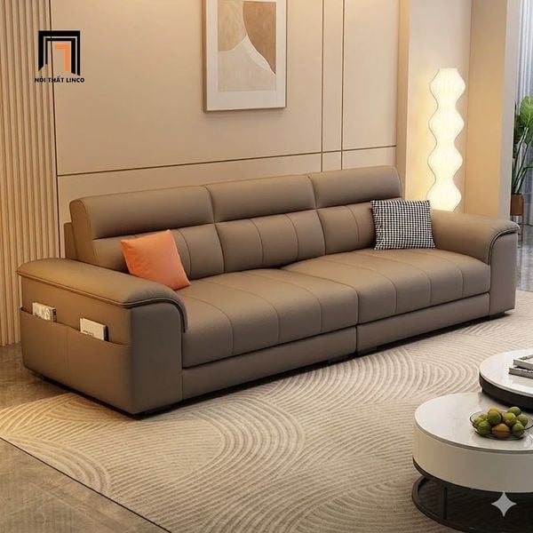 sofa băng da công nghiệp 2m1