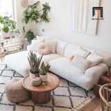  Ghế sofa góc L 2m2 GT51 Beno cho phòng khách màu trắng kem 