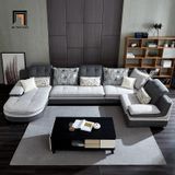  Bộ ghế sofa chữ U UT9 Timme 2m85 vải nỉ cho gia đình 