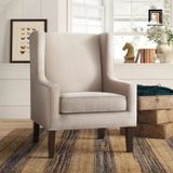 Ghế sofa đơn phong cách châu Âu DT88 Pennard vải nỉ trắng kem 