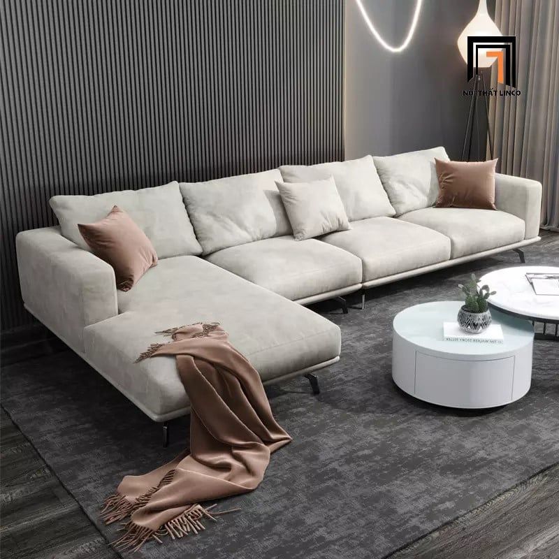  Bộ ghế sofa góc L GT28 Bamo 2m4 x 1m6 phòng diện tích lớn 