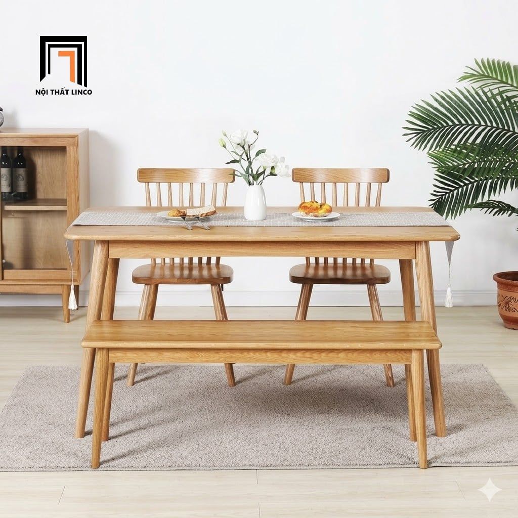  Bộ bàn ăn kèm ghế bench xinh 30-BAG4-McCoy giá rẻ 