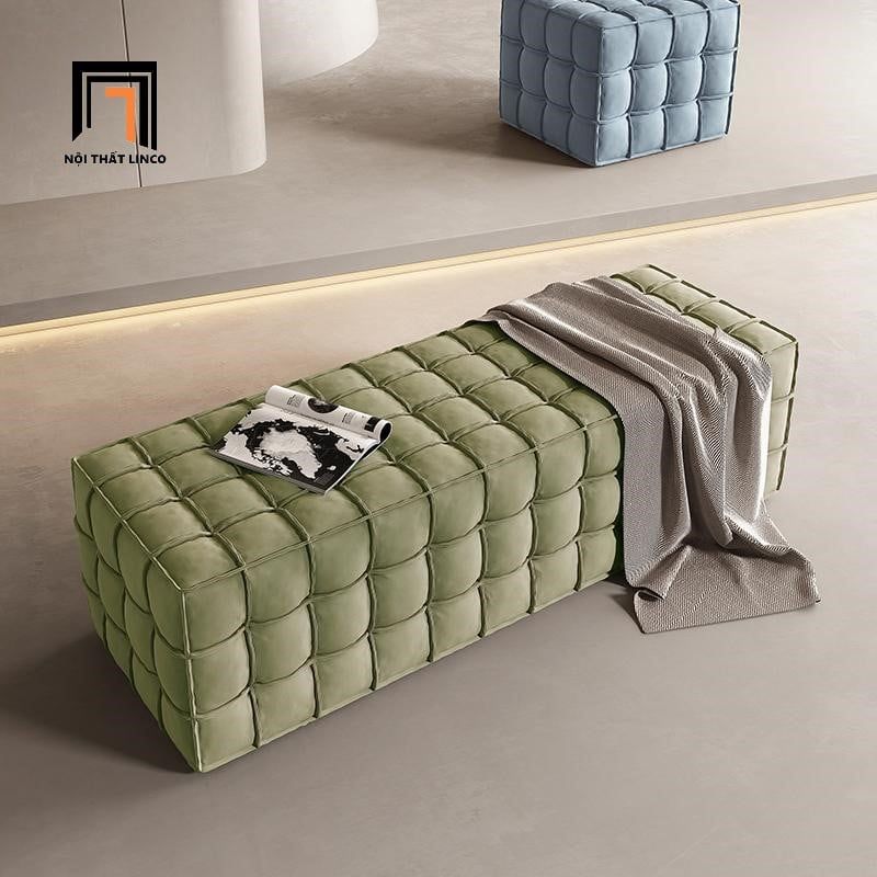  Ghế đôn sofa dài hiện đại SB31 Calei dài 1m3 sang trọng 