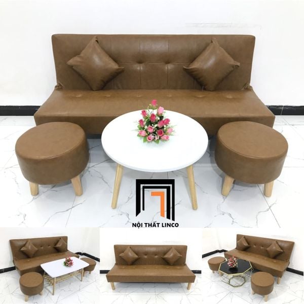 bộ ghế sofa da