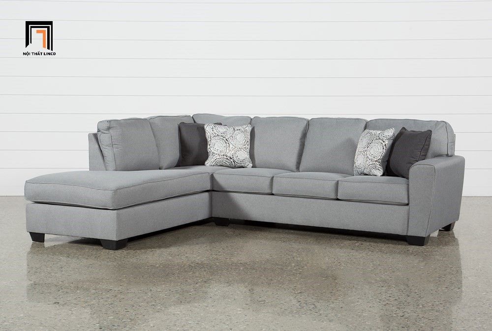  Bộ ghế sofa góc L GT42 Mcdade 2m7 x 1m9 phong cách Âu Mỹ 