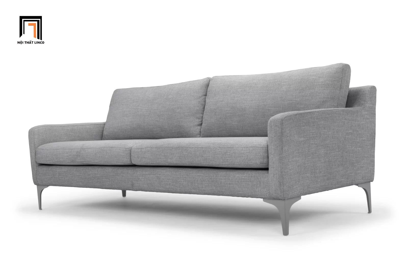  Ghế sofa văng dài 1m9 giá rẻ BT36 Jones màu xám chân inox 