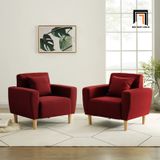  Ghế sofa đơn màu đỏ đô DT2 Zaro cho phòng ngủ nhỏ xinh 