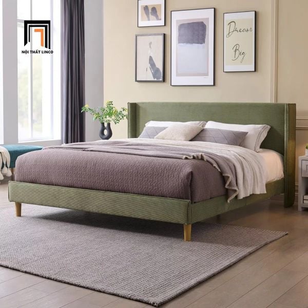 giường ngủ bọc nỉ