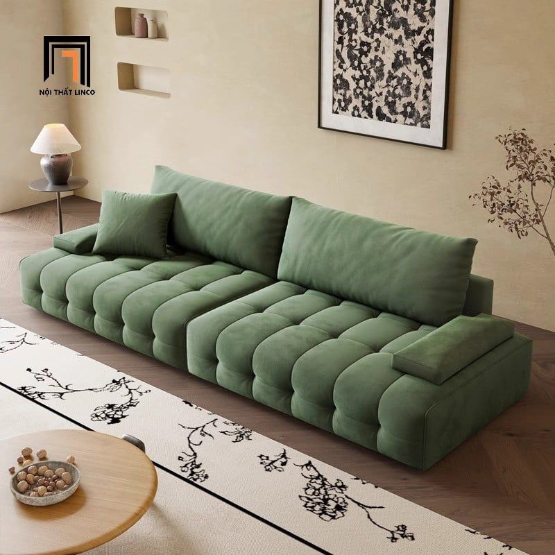  Ghế sofa băng vải nhung nỉ 2m4 BHQ5 Rawson mẫu sang trọng 