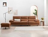  Ghế sofa văng da giả màu nâu BHQ45 Abeha dài 2m5 gia đình 