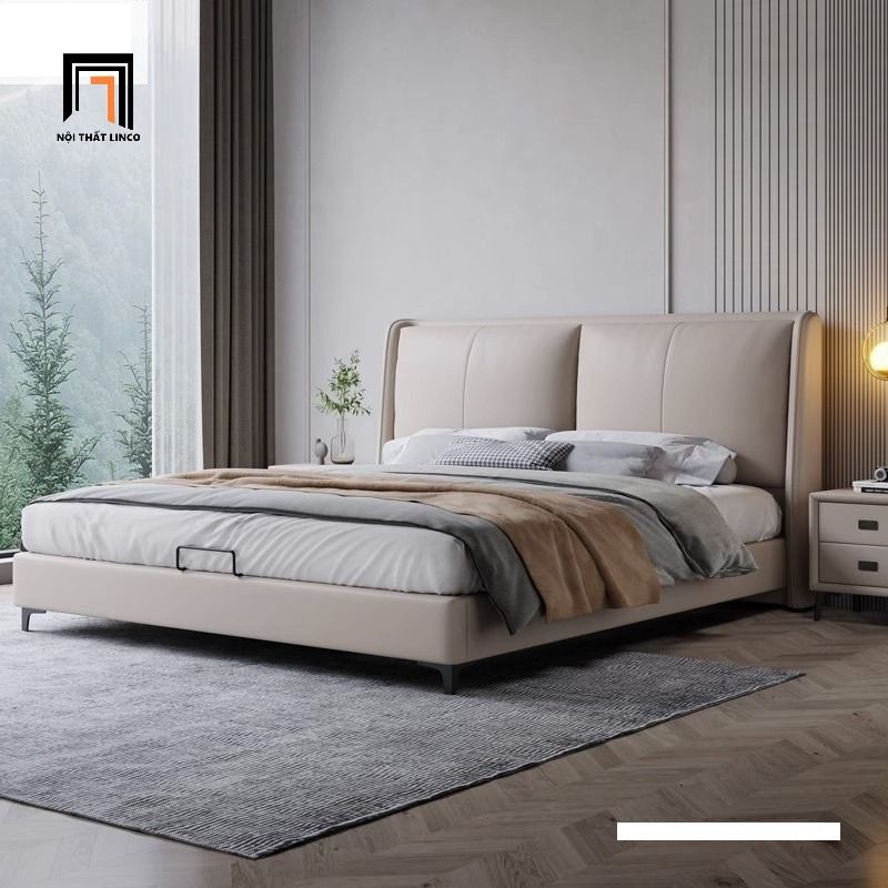  Giường ngủ da công nghiệp cao cấp GN118 Molino cho gia đình 