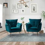  Ghế sofa đơn cho sảnh chờ DT4 Toulouse vải nhung cao cấp 